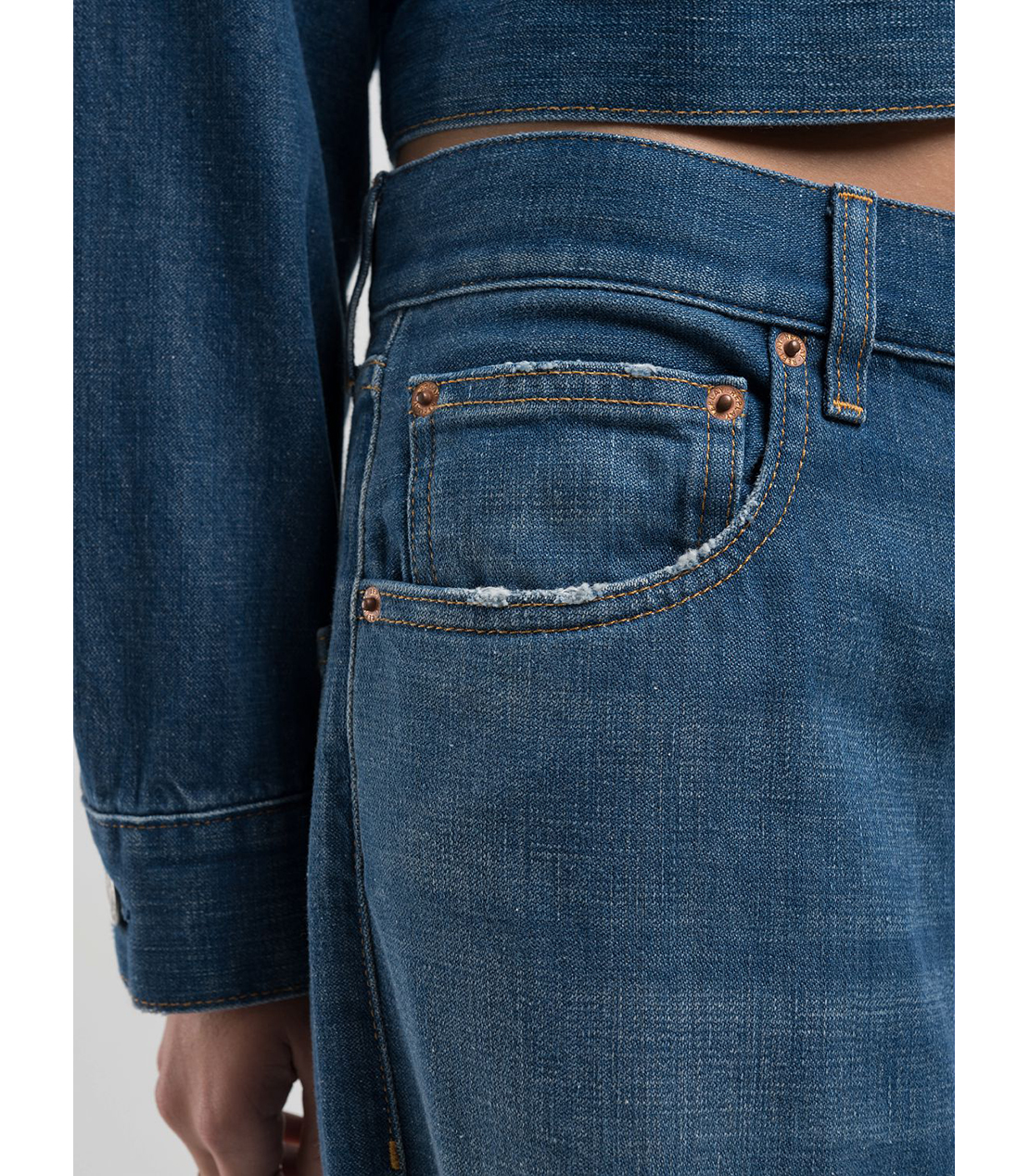 バギーフィットMARGOTTリサイクルブライトデニム 詳細画像 ブルー 5